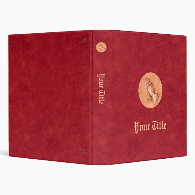 Praying Hands 3 Ring Binder (Background)