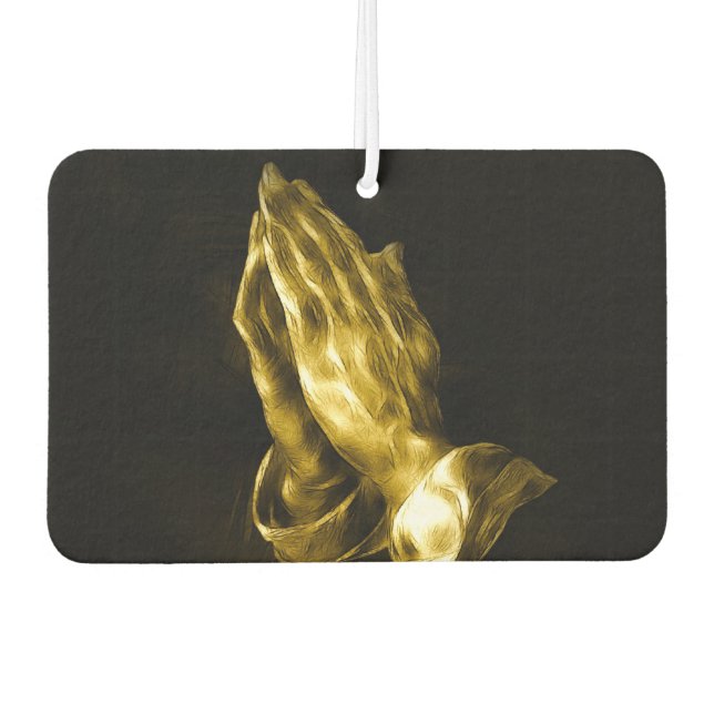 Praying hands air freshener (Front)