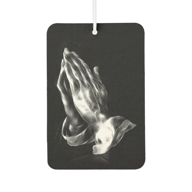 Praying hands air freshener (Front)
