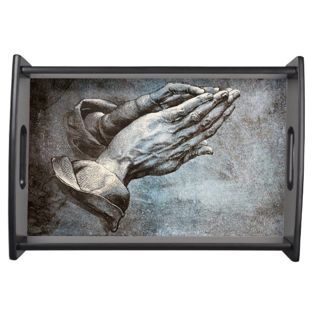 Praying Hands, Albrecht Durer Serving Tray (Front)