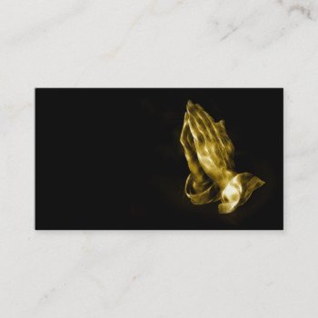 Praying Hands Business Card by deemac1 at Zazzle