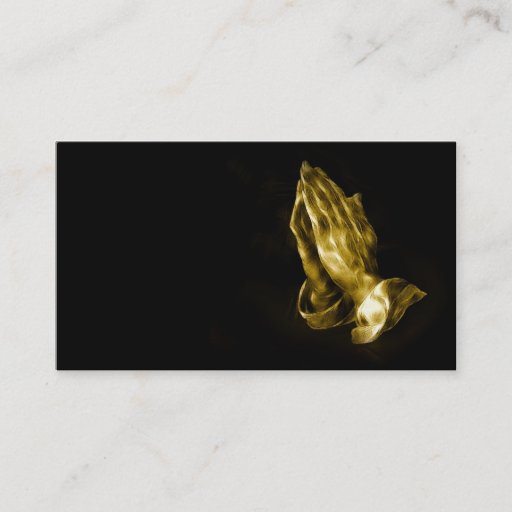 Customizable Praying hands business card template