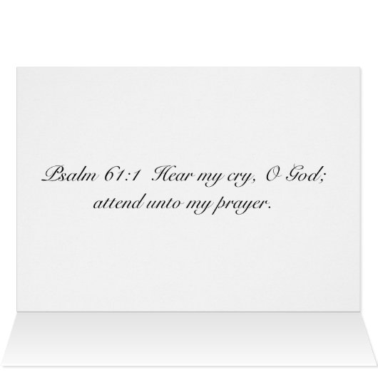 Praying Hands Card (Inside Horizontal (Top))