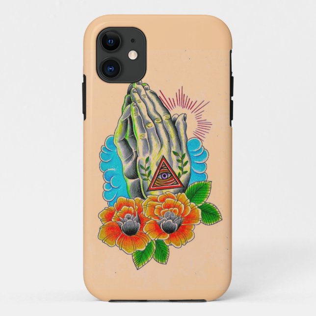 praying hands Case-Mate iPhone case (Back)