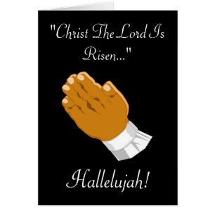 Praying Hands Child Christ The Lord Is Risen I Cards