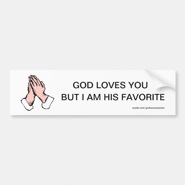 Praying Hands God Bumper sticker (Front)