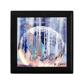 Praying Hands Inside a Snowglobe Keepsake Gift Box