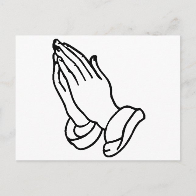 Praying Hands Postcard (Front)