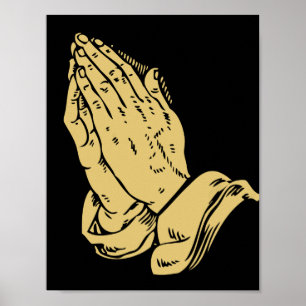 Praying hands poster