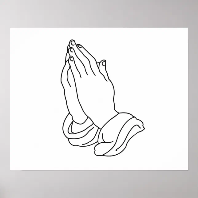 Praying Hands Poster | Zazzle