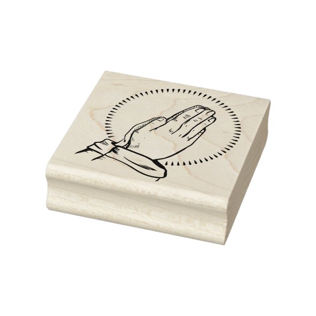 Praying Hands Rubber Stamp (Stamp)