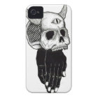 praying hands skull