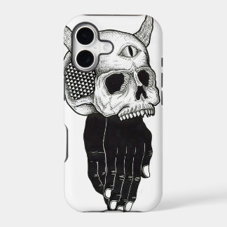 praying hands skull iPhone 17 case