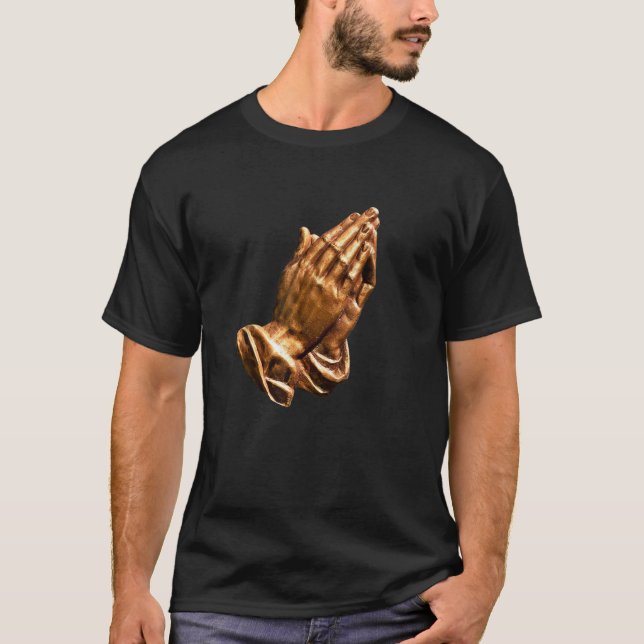 Praying Hands Tee Beautiful Spiritual (Front)