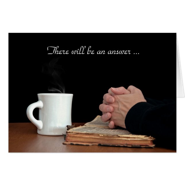 Praying Hands Thinking of You Cards (Front Horizontal)