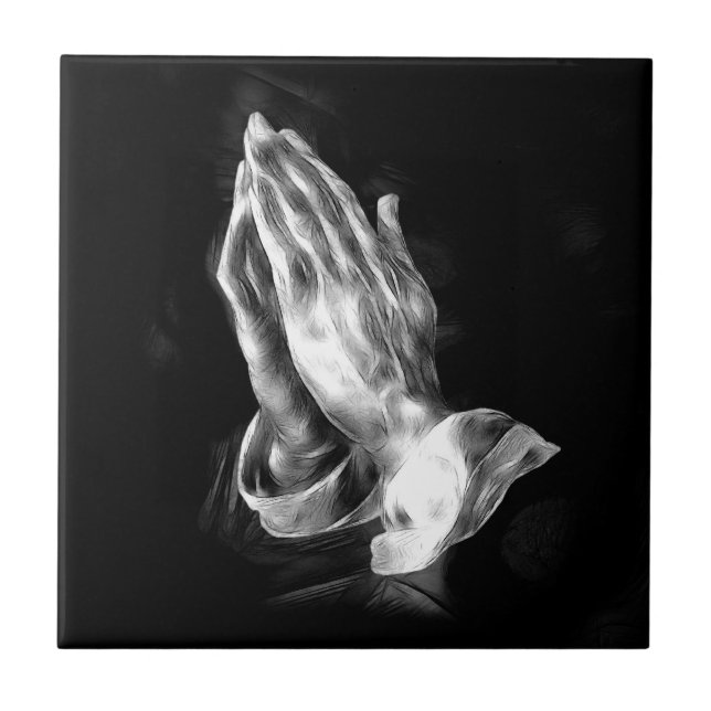 Praying hands tile (Front)