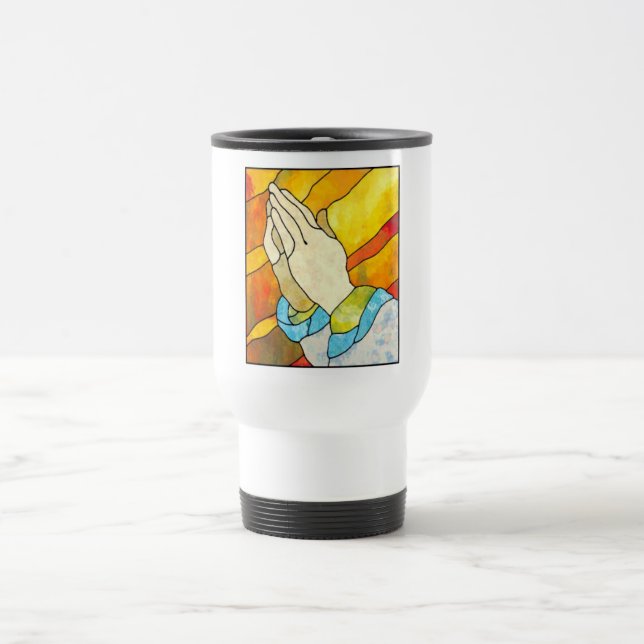 Praying Hands Travel Mug (Center)