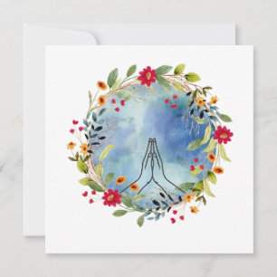 Praying hands watercolor