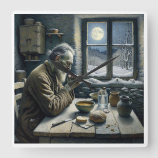 Praying Hermit Clock