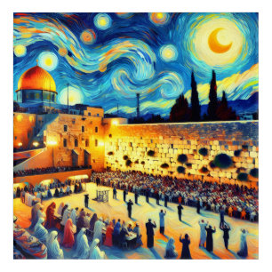 Praying in the Kotel Acrylic Print