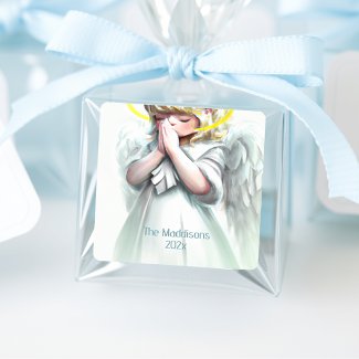 Praying Little Girl Angel Wings Custom