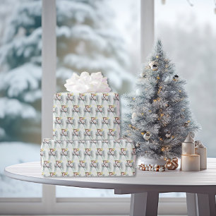 Praying Little Girl Angel with Wings Wrapping Paper