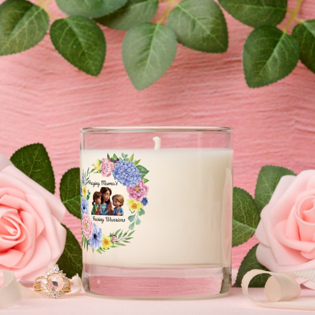  Praying mama Christian Mother's Day floral Scented Candle (Wedding)