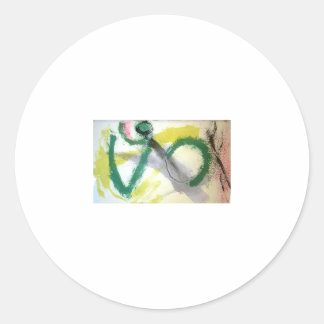 Praying Mantis Abstract Jeff Hankamer Artjunkhaus  Classic Round Sticker