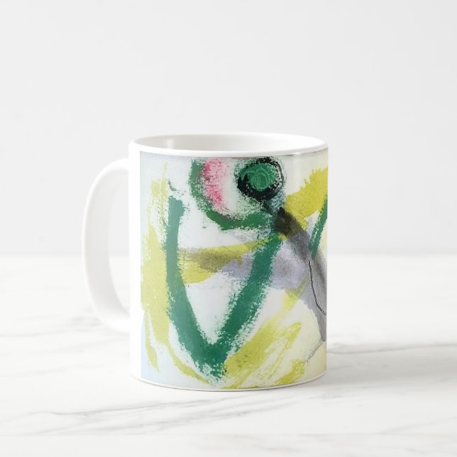 Praying Mantis Abstract Jeff Hankamer Artjunkhaus Coffee Mug (Front Left)
