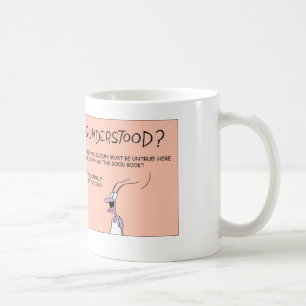 Praying mantis and the good book coffee mug