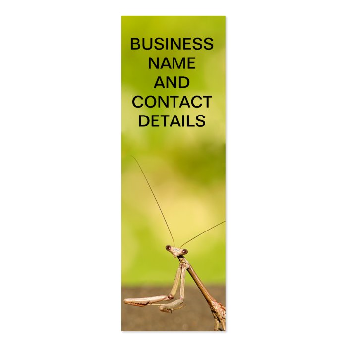 Praying Mantis Business Card Template