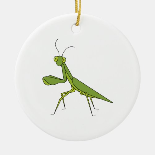 Praying Mantis Ceramic Ornament