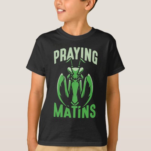 Praying Mantis Cool Green Insect Catcher T_Shirt