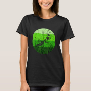Praying Mantis Green Insect Retro Vintage Bug T-Shirt