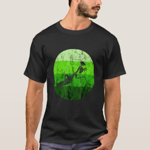 Praying Mantis Green Insect Retro Vintage Bug T-Shirt