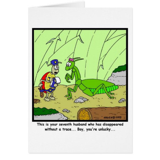 Praying Mantis Greeting Card | Zazzle