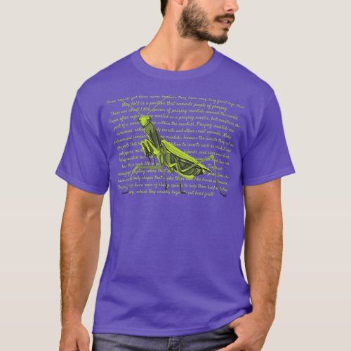 Praying Mantis Info T_Shirt