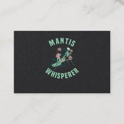 Praying Mantis Insect Lover Business Card