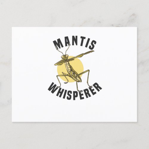 Praying Mantis Insect Lover Postcard