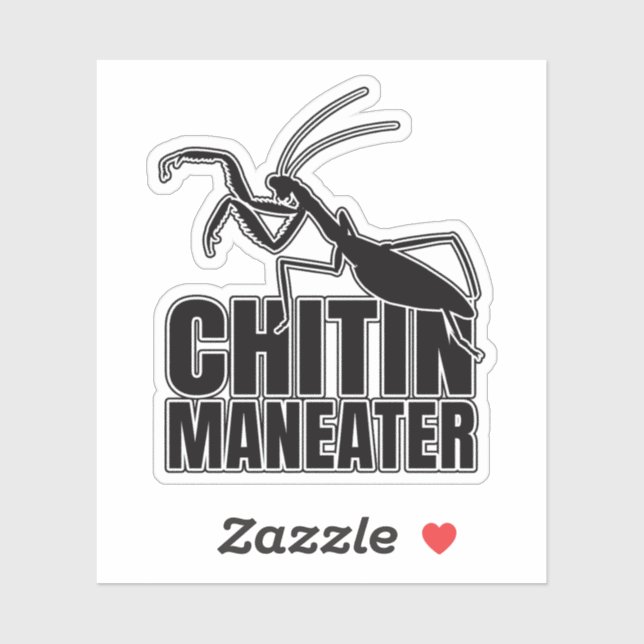 Praying Mantis Insect Maneater Entomology Geek Sticker (Sheet)