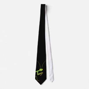 Praying mantis neck tie
