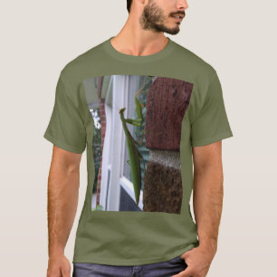 Praying Mantis on Brick Wall T-Shirt