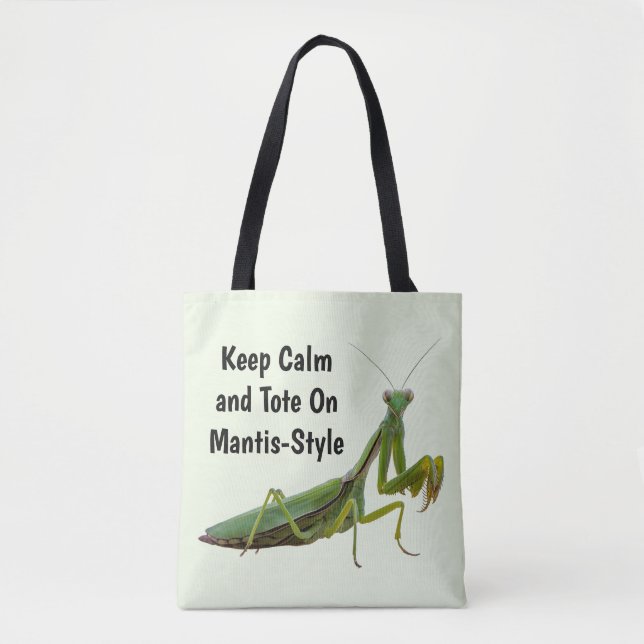 Praying Mantis Personalized Tote Bag (Front)