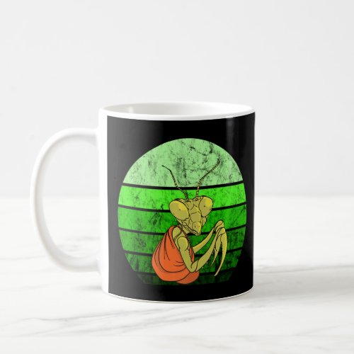 Praying Mantis Retro Vintage Green Insect  Coffee Mug