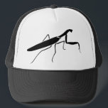 Praying Mantis Trucker Hat<br><div class="desc">Mantis themed gifts. We put this Praying Mantis design on a wide variety of merchandise. Shop BugsGalore’s praying mantis themed products and pick your favorites! Every insect or spider at BugsGalore comes in two colors: White or Black. BugsGalore's spider and insect themed gifts are perfect for anyone who loves praying...</div>