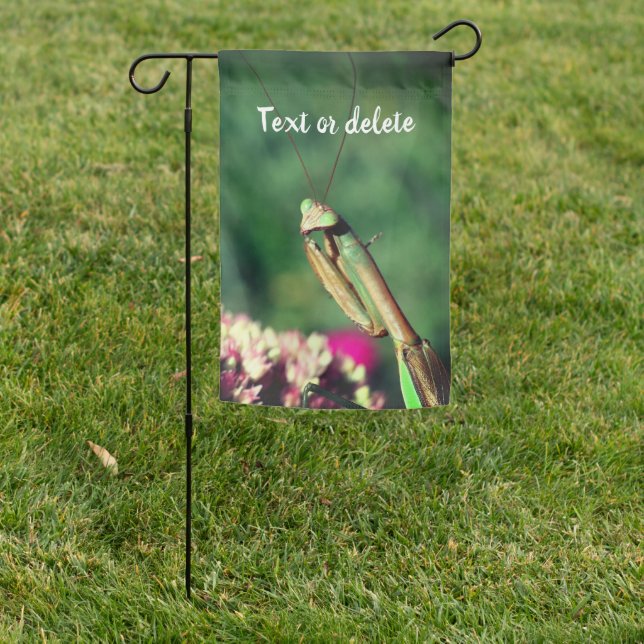 Praying Mantis Up Close Personalized Garden Flag (In SItu)