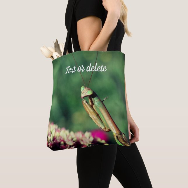 Praying Mantis Up Close Personalized Tote Bag (Close Up)
