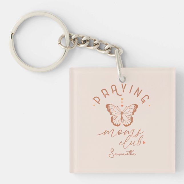 Praying Mom Club Keychain (Front)