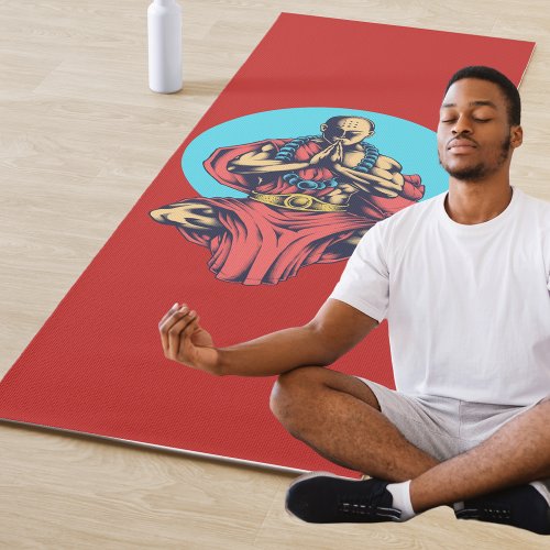 Praying Monk Yoga Mat