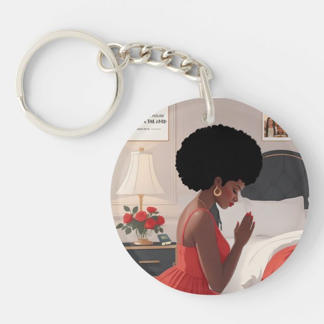 Praying Mother Acrylic Keychain (Front)